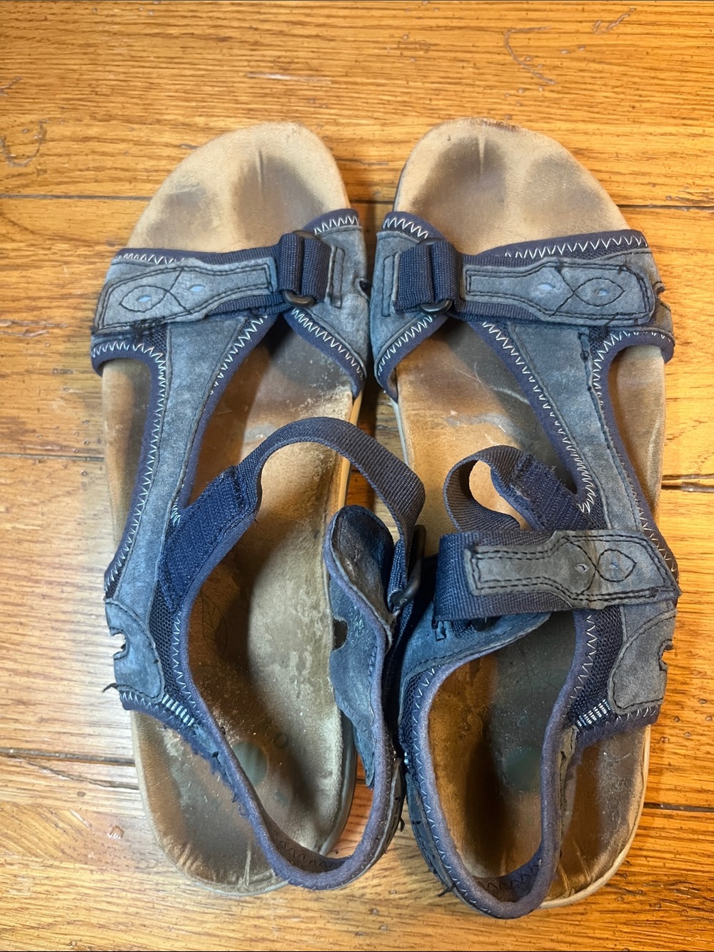 Women’s Navy Blue Earth Origins Outdoor Comfort Sandals Size 9.5